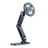 Car Magnetic Phone Holder, Adjustable Phone Mount Bracket, Foldable Stand for Dashboard/Hover Compatible with Phone 12/13/14/15/16
