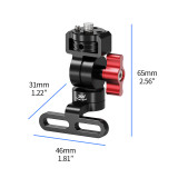 Bike Handlebar Stem Mount for Action Cameras, Bicycle Camera Mount Adapter, Bicycle Stem Front Camera Holder with Shoulder Bolts