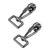Zinc Alloy D Ring Screw with Rubber Padded, Camera Quick Release Screw, 1/4 -20 Thread for DSLR Shoulder Wrist Strap Sling