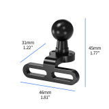 Bike Handlebar Stem Mount for Action Cameras, Bicycle Camera Mount Adapter, Bicycle Stem Front Camera Holder with Shoulder Bolts