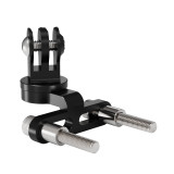 Bike Handlebar Stem Mount for Action Cameras, Bicycle Camera Mount Adapter, Bicycle Stem Front Camera Holder with Shoulder Bolts