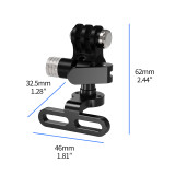 Bike Handlebar Stem Mount for Action Cameras, Bicycle Camera Mount Adapter, Bicycle Stem Front Camera Holder with Shoulder Bolts