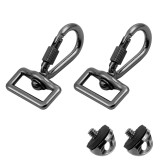 Zinc Alloy D Ring Screw with Rubber Padded, Camera Quick Release Screw, 1/4 -20 Thread for DSLR Shoulder Wrist Strap Sling