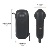 Portable Carrying Case for Go3/3S Camera with Double Zipper, Anti-shock Mini Storage Bag, Travel Hard Shell Protective Carry Case