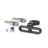 Bike Handlebar Stem Mount for Action Cameras, Bicycle Camera Mount Adapter, Bicycle Stem Front Camera Holder with Shoulder Bolts