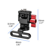 Bike Handlebar Stem Mount for Action Cameras, Bicycle Camera Mount Adapter, Bicycle Stem Front Camera Holder with Shoulder Bolts