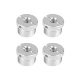 Universal Aluminum Conversion Screw 1/4  3/8  Female to 5/8  Male Thread 5/8-11 for DSLR Tripod 5/8-27 for Microphone Adapter Mic Stand