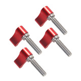 Adjustable Thumb Screw, Stainless Steel Standard Thread Thumbscrew, Hand Screw w Aluminum Wing Knob to Hand Tightening for DSLR Camera