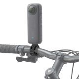 360 Degree Rotation Bike Bicycle Motorcycle Handlebar Handle Bar Mount Holder for OSMO 360/GoPro Hero 13 12 11 Rotatable Adapter Bracket