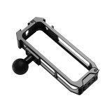 Camera Cage for Action 5 Pro/4/3 & X5, Aluminum Protective Case Frame with 1/4'' Screw Hole, Magnetic Quick Release Base & Cold Shoe Mount