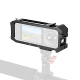 Camera Cage for Action 5 Pro/4/3 & X5, Aluminum Protective Case Frame with 1/4'' Screw Hole, Magnetic Quick Release Base & Cold Shoe Mount