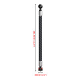Selfie Stick Carbon Fiber Extension Pole 1/4  Screw Extended Rod for OS-MO 360/Gopro 13 12 Insta360 X4 Go 2 Action Camera FOV Mount