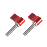 Adjustable Thumb Screw, Stainless Steel Standard Thread Thumbscrew, Hand Screw w Aluminum Wing Knob to Hand Tightening for DSLR Camera