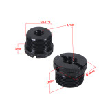 Universal Aluminum Conversion Screw 1/4  3/8  Female to 5/8  Male Thread 5/8-11 for DSLR Tripod 5/8-27 for Microphone Adapter Mic Stand