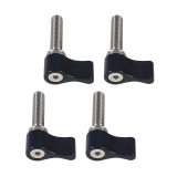Adjustable Thumb Screw, Stainless Steel Standard Thread Thumbscrew, Hand Screw w Aluminum Wing Knob to Hand Tightening for DSLR Camera