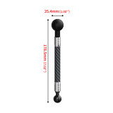 Selfie Stick Carbon Fiber Extension Pole 1/4  Screw Extended Rod for OS-MO 360/Gopro 13 12 Insta360 X4 Go 2 Action Camera FOV Mount