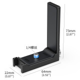 Magnetic Extension Mount Bracket, Magnet Holder Base Stand for InsX2/3/4/5 with 1/4″ Screw, Quick Release Tripod Adapter, Action Camera, Gimbal Accessory