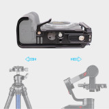 Universal L-Shaped Camera Quick Release Plate for Nikon Z5/Z5II/Z6/Z6II/Z6III/Z7/Z7II, Aluminum Alloy Expansion Board Support Horizontal and Vertical Photography