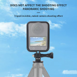 Camera Cage for Osmo 360 with Mount Adapter, Camera Case Protective Frame Expansion Housing Shell with Cold Shoe for Light Microphone Accessories