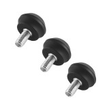 3 Pcs Universal Rubber Tripod Feet, Anti-Slip Tripod Foot Spike with 3/8  Screw Detachable Support Pad for Camera Tripods Replacement Parts