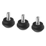 3 Pcs Universal Rubber Tripod Feet, Anti-Slip Tripod Foot Spike with 3/8  Screw Detachable Support Pad for Camera Tripods Replacement Parts