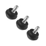 3 Pcs Universal Rubber Tripod Feet, Anti-Slip Tripod Foot Spike with 3/8  Screw Detachable Support Pad for Camera Tripods Replacement Parts