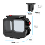 80M Aluminum Waterproof Case for Ace Pro/Ace Pro 2, Underwater Camera Diving Case with Magnetic Mount Adapter, Camera Diving Protective Housing Shell 