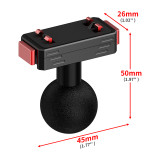 Magnetic Quick Release Adapter for Ins Ace/AcePro/AcePro2/X5, Aluminum Camera Mount Adapter with N52 Strong Magnets for Selfie Sticks, Tripods 