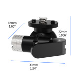 Helmet Camera Mount, Quick Release Adapter Mount Base Compatible with Gopro 13-8, Ins ACE Pro2/1, GO 3S/3, Pocket 3/ Pocket 4, Camera Backpack Holder