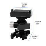 Helmet Camera Mount, Quick Release Adapter Mount Base Compatible with Gopro 13-8, Ins ACE Pro2/1, GO 3S/3, Pocket 3/ Pocket 4, Camera Backpack Holder