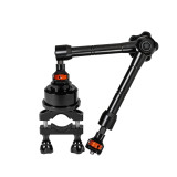 Motorcycle Handlebar Clamp Camera Mount, 360° Rotating  Aluminum Camera Sliding Bracket Clip 15mm~35mm Compatible with Hero Series, Osmo Action 5, X5, Ace Pro
