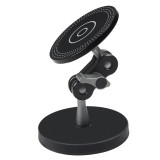 D66mm Magnetic Camera Mount with 360° Ball Head, Car Strong Magnet Mount Base Phone Holder - Built-in 6 Magnets, Compatible with Hero 13, Action 4, Ins X4/X5