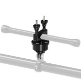 Motorcycle Handlebar Clamp Camera Mount, 360° Rotating  Aluminum Camera Sliding Bracket Clip 15mm~35mm Compatible with Hero Series, Osmo Action 5, X5, Ace Pro