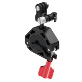Super Clamp, Handlebar Clip with Ball Head & 1/4  Screw, Camera Mount Adapter, High Load-Bearing Motorcycle Bike Pole Tube Camera Holder