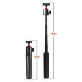 Handheld/Desktop Tripod for Action6/Pocket4/Hero 13, Action 5, Ace pro Extendable Selfie Stick, Action Camera Live Recording Support Stand with Cold Shoe Mount for Flash/Microphone