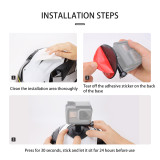 Flexible Adhesive Mount Holder, Motorcycle Helmet Camera Mount Compatible with For Hero 13/12, Action 5/4 | GO 3S/GO 3 | ACE Pro 2/1 Accessories for Any Flat Curved Surface