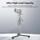 Photography Tripod Dolly, Heavy Duty 50kg Capacity Tripod Wheels with Locking Wheel, Foldable Leg Mount for Camera Camcorder Video Lighting (Type 1)