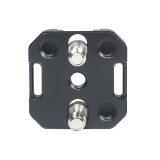  Universal Aluminum Alloy Cold Shoe & Hot Shoe Mount Adapter with Lanyard Hole for Camera