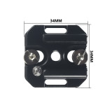  Universal Aluminum Alloy Cold Shoe & Hot Shoe Mount Adapter with Lanyard Hole for Camera