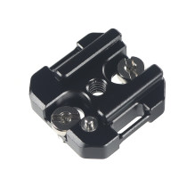  Universal Aluminum Alloy Cold Shoe & Hot Shoe Mount Adapter with Lanyard Hole for Camera