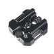  Universal Aluminum Alloy Cold Shoe & Hot Shoe Mount Adapter with Lanyard Hole for Camera