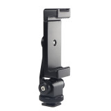 Hot Shoe Mount Adapter with Phone Holder, to 1/4  Screw Monitor Stand Fill Light Holder, Cold Shoe Base DSLR Cameras Accessories shoe mounts
