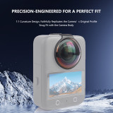 Silicone Protective Case & Screen Protector for Osmo 360, Action Camera Protector Dustproof Anti-scratch Cover, HD Tempered Glass Protective Film Accessories