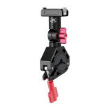 Super Clamp, Handlebar Clip with Ball Head & 1/4  Screw, Camera Mount Adapter, High Load-Bearing Motorcycle Bike Pole Tube Camera Holder