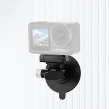 Suction Cup Camera Mount, Non-marking Nano Adhesive Reusable Quick Release Car Mount Bracket Compatible with OSMO 360/Hero 13/Action 5pro/X4 Camera Accessories for Glass Tile Plastic