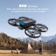 M8/M9 Drone with Screen Control, Aerial Photography, Brushless Dual-Camera Aircraft, Optical Flow, Foldable Remote Control Aircraft