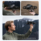 M8/M9 Brushless Drone with Screen Remote Control, Aerial Photography Dual-Camera Aircraft, Optical Flow Obstacle Avoidance Folding Aircraft