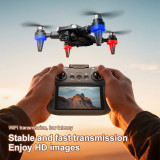 M8/M9 Brushless Drone with Screen Remote Control, Aerial Photography Dual-Camera Aircraft, Optical Flow Obstacle Avoidance Folding Aircraft
