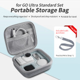 Portable Storage Bag, Hard Shell Protective Case Compatible with 360 ​​GO Ultra Sports Camera, Scratch-resistant Portable Carrying Box with Wrist Strap