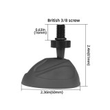 Adjustable Rubber Tripod Feet Pad, Anti-Slip Tripod Foot Spike with 3/8  Screw, Detachable Support Pad for Camera Tripods Replacement Parts
